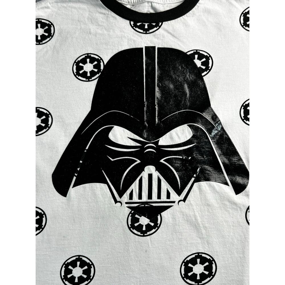 Star Wars Darth Vader Imperial Symbols T-Shirt Youth Medium 10/12 White - Picture 4 of 7